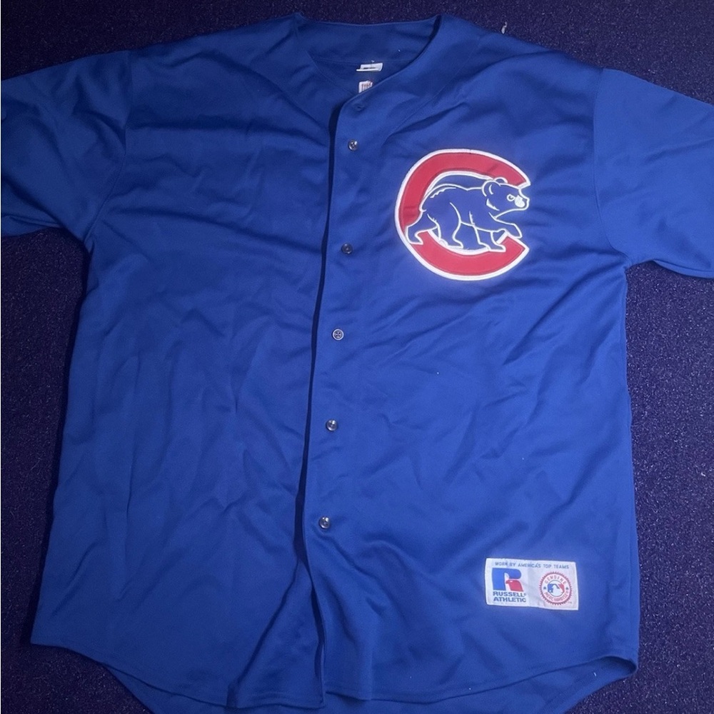 Cubs Russell Athletic Royal Blue Jersey